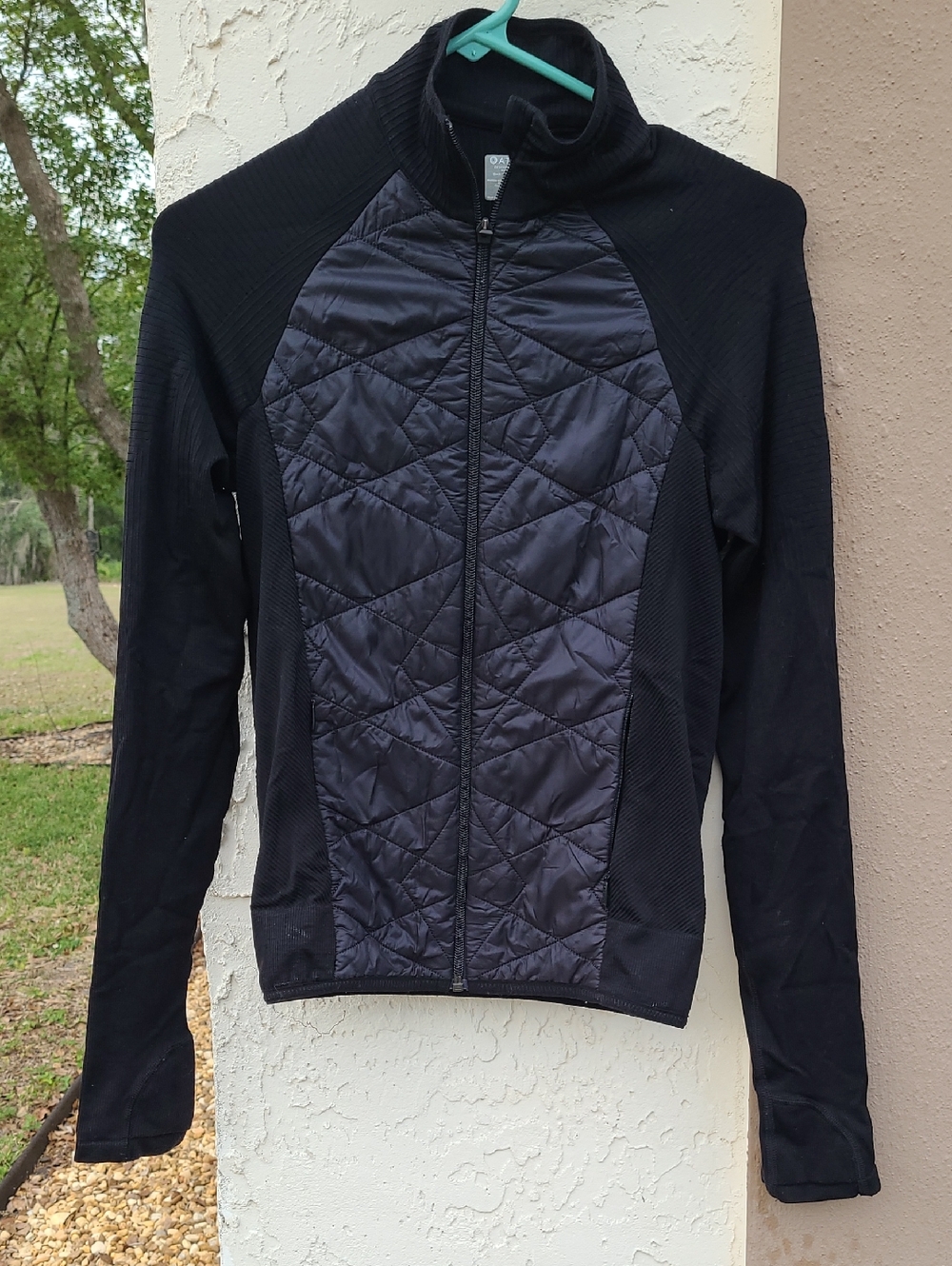 Athleta Jacket Puffer Flurry Black Small Gym Outdoor Women